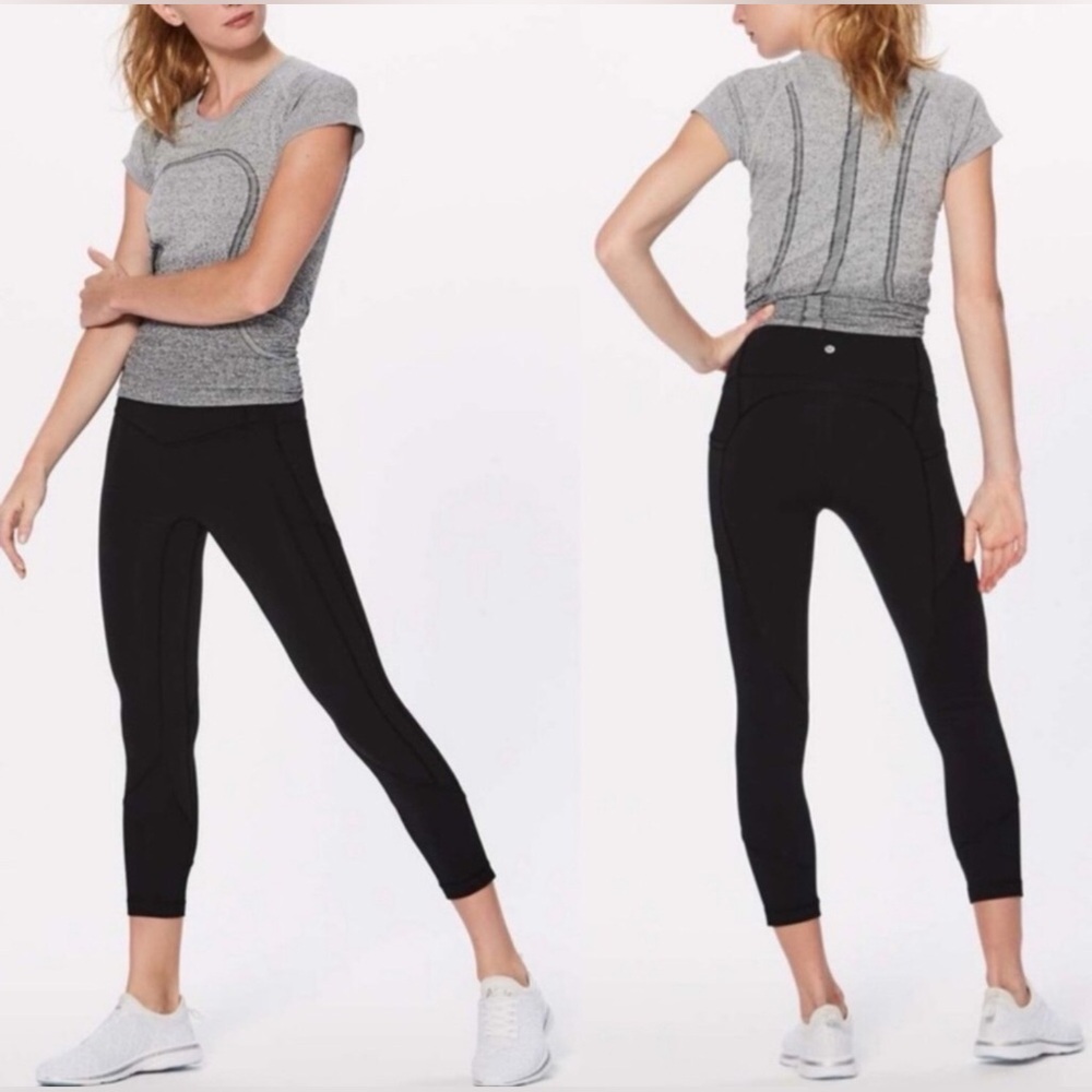 🌼Lululemon All The Right Places Crop II Sz 8 *23" In Black